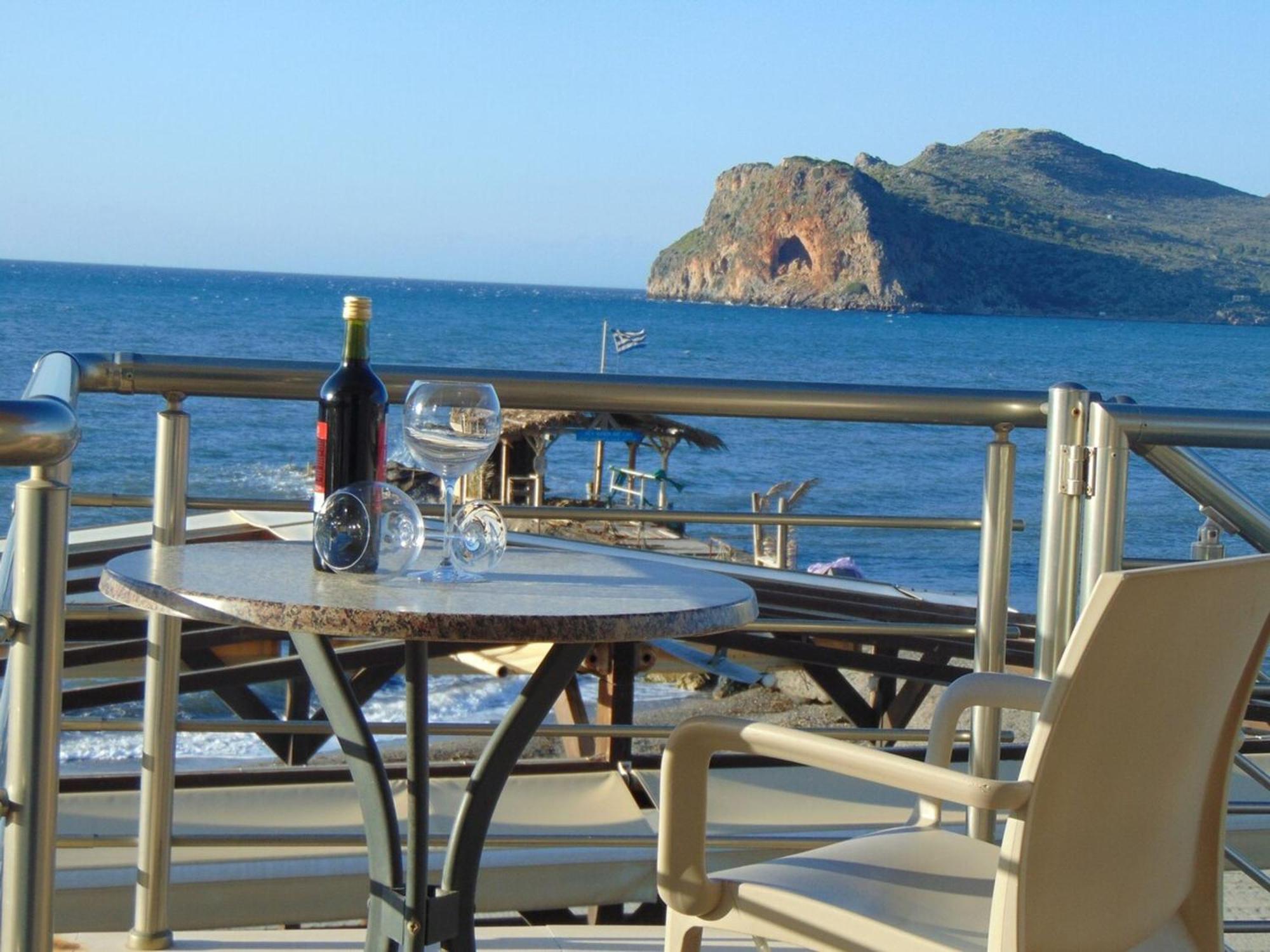 Comfy Beachfront Litinas Casa With Seaview Χανιά Εξωτερικό φωτογραφία